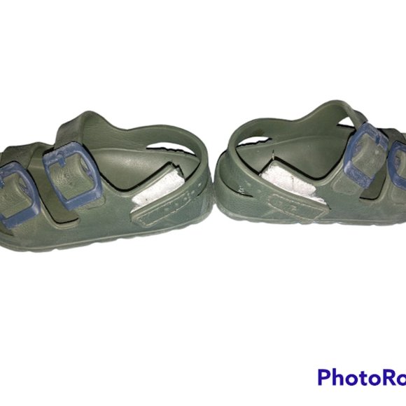 🎄Green Toddler Boys Stepping Stones Crocks Size 5🎄 - Picture 5 of 5